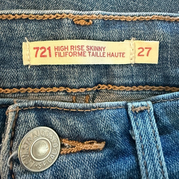 Levi's 721 Women’s High Rise Skinny Size 27 - Picture 12 of 13